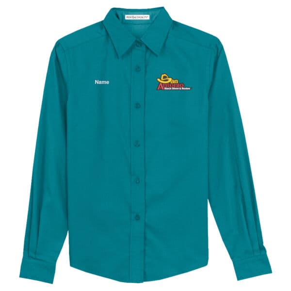 Committee Ladies Long Sleeve Easy Care Shirt — Teal