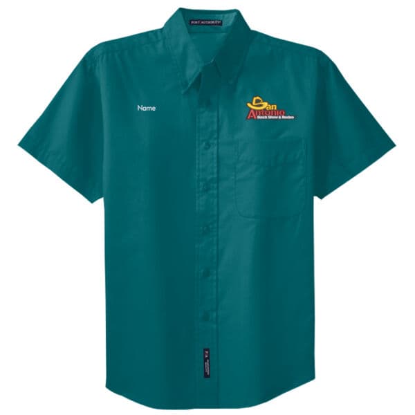 Committee Men's Short Sleeve Shirt — Teal