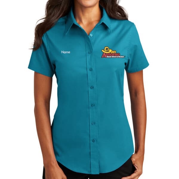 Committee Ladies Short Sleeve Shirt — Teal